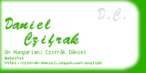 daniel czifrak business card